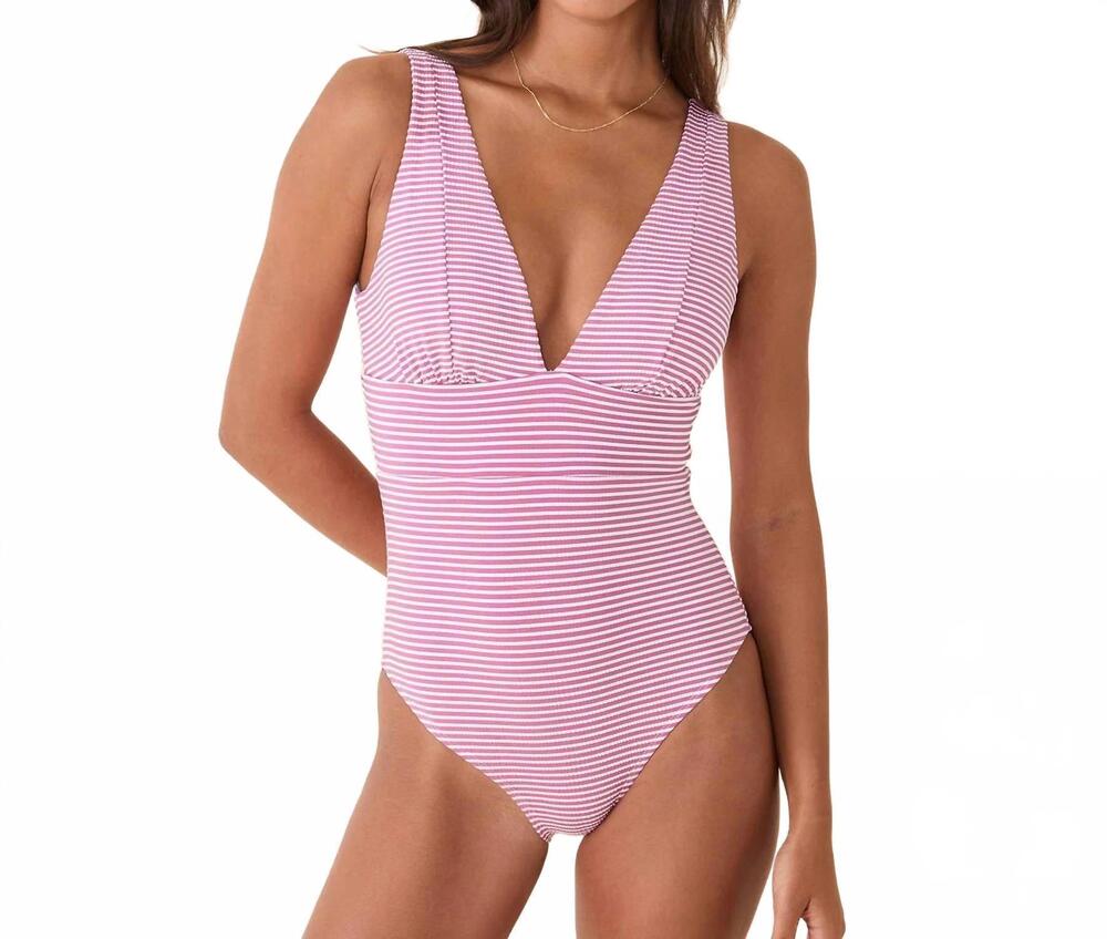 NEW ANDIE SWIM mykonos one piece in bloom seersucker